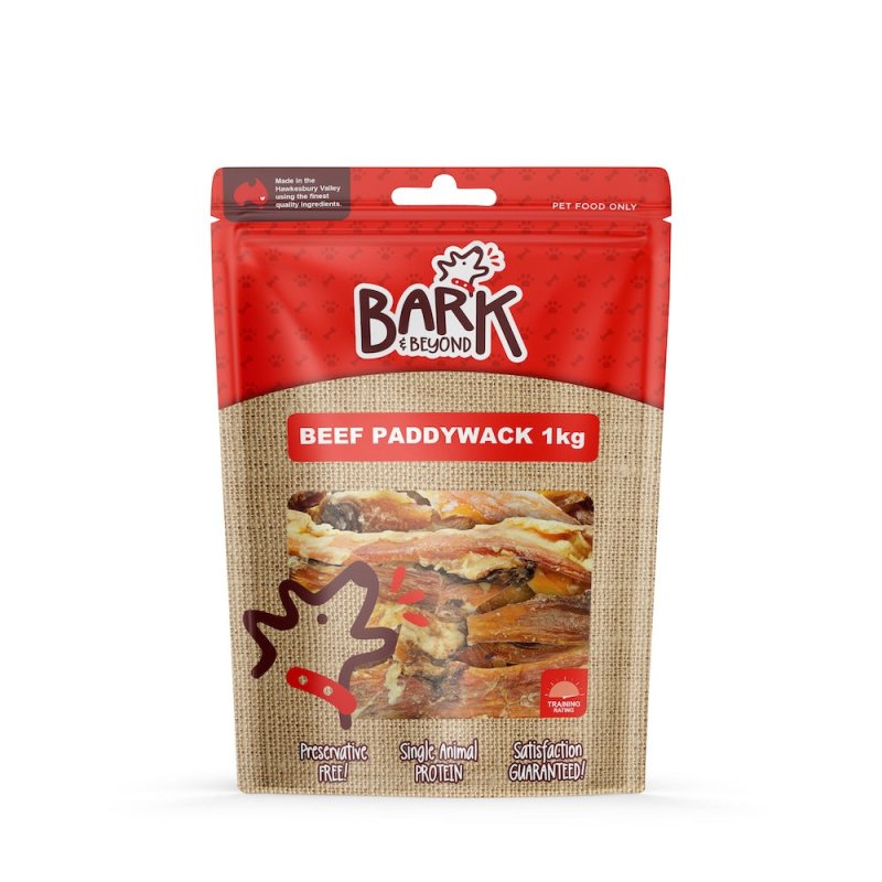 Bark and Beyond BEEF PADDYWACK 1KG