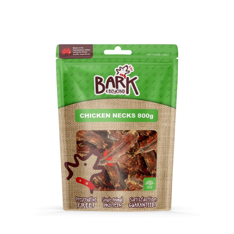 Bark and Beyond CHICKEN NECKS 800g