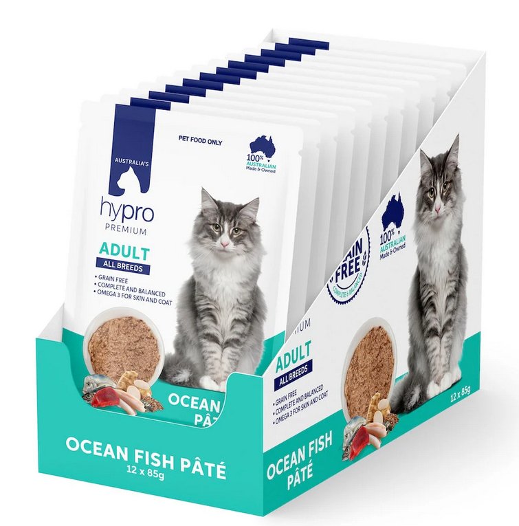 Hypro Premium Grain Free Ocean Fish Pâté - Adult Cat 12Pk