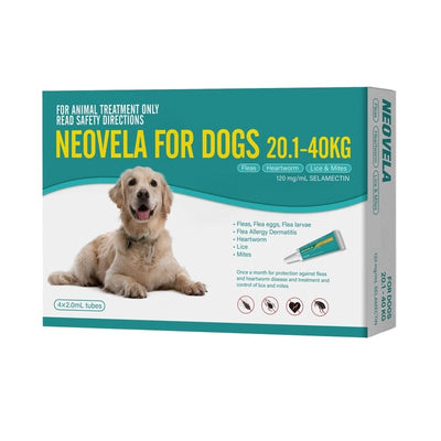 Neovela For Dogs 20.1 - 40kg 4 Pack - Just For Pets Australia