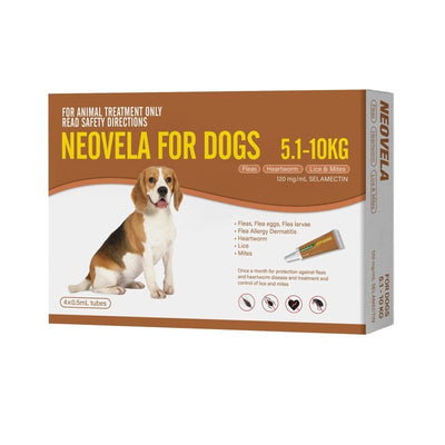 Neovela For Dogs 5.1 - 10kg 4 Pack - Just For Pets Australia