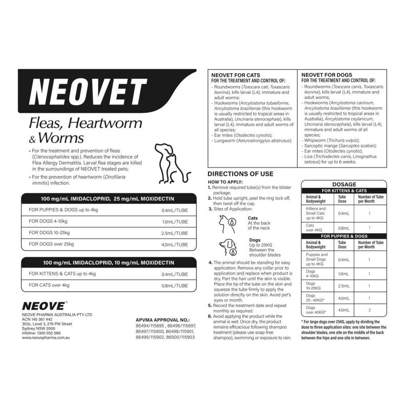 Neovet for Dogs 10kg - 25kg