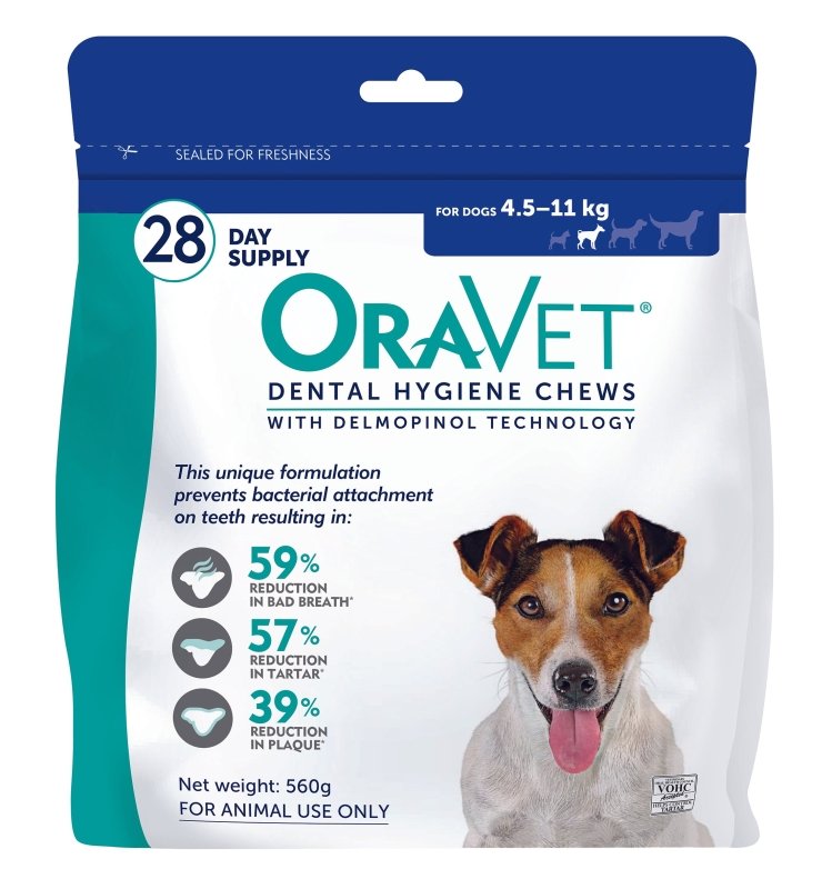 Oravet Dental Chews Small  - 4.5kg - 11kg 28 Pack