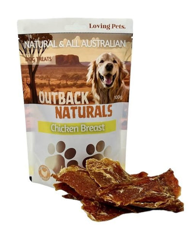 Outback Naturals CHICKEN BREAST 100g - Just For Pets Australia