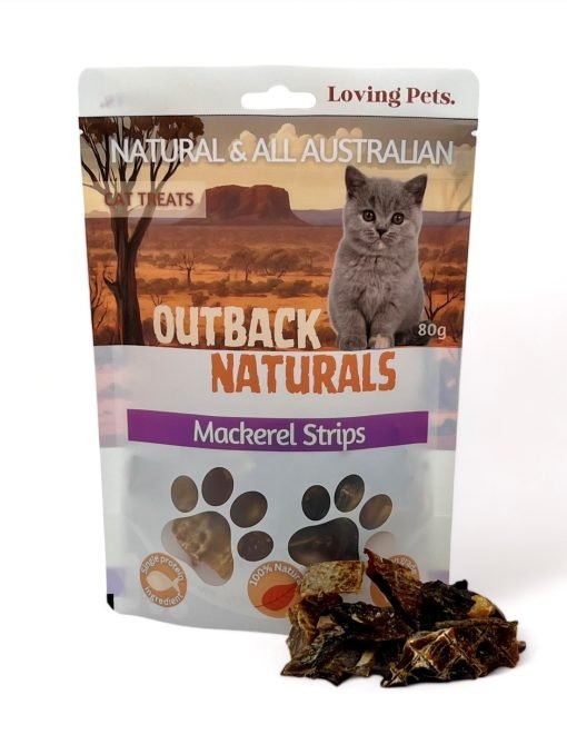 Outback Naturals MACKEREL STRIPS Cat Treats 80g