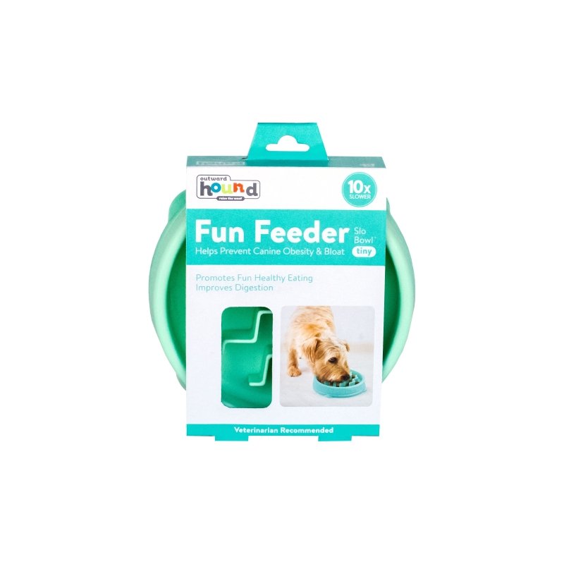 Outward Hound Fun Feeder Wave Mint X Small