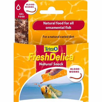 Tetra Freshdelica Bloodworms 48g (16x3g) (048) - Just For Pets Australia