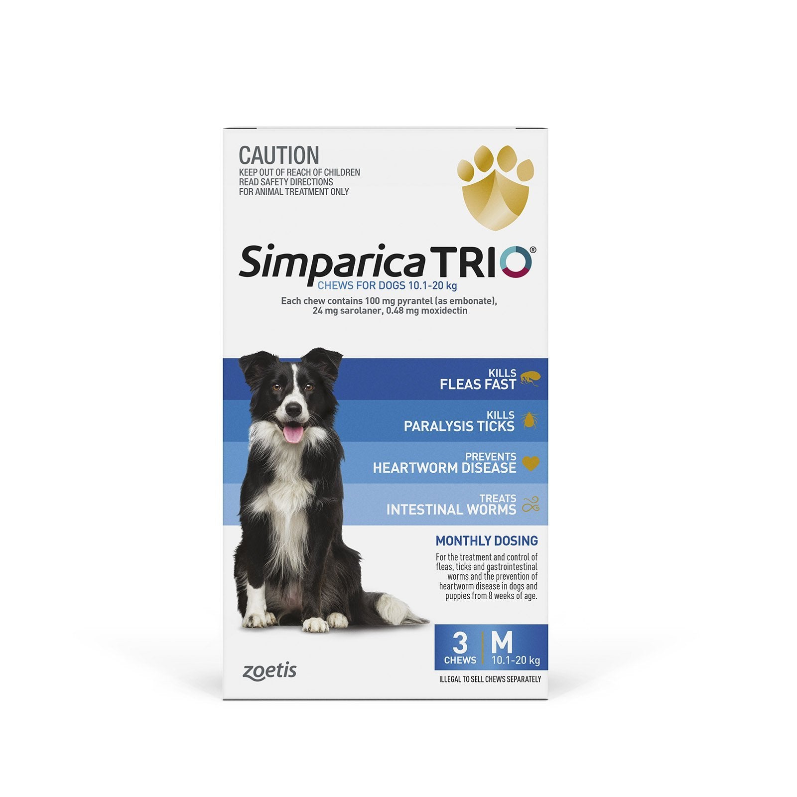 Simparica Trio 10.1kg - 20kg