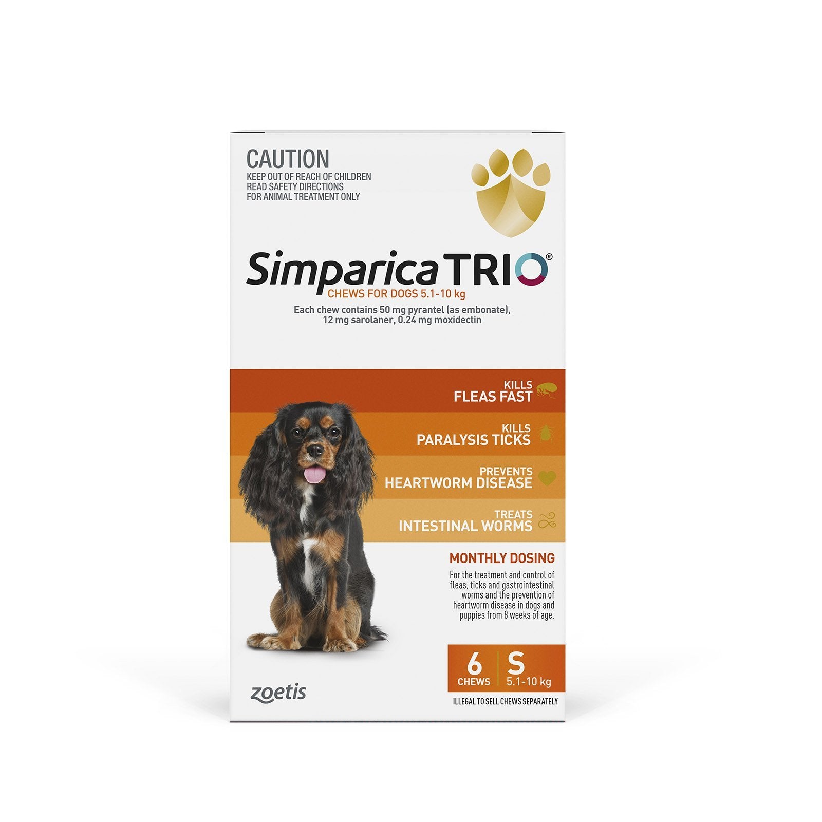 Simparica Trio 5.1 kg - 10kg