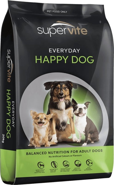 SUPERVITE HAPPY DOG 20KG - Just For Pets Australia