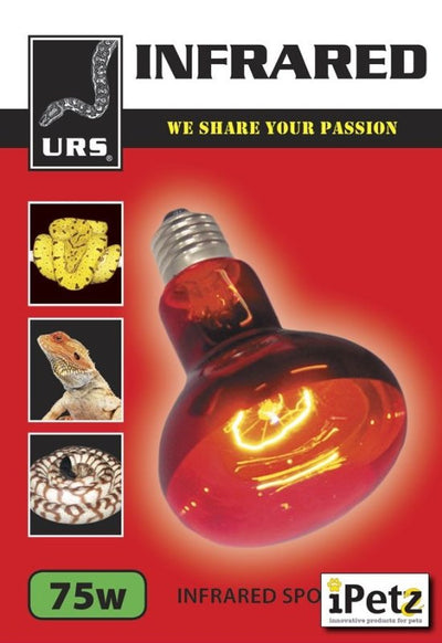 URS INFRARED SPOT LAMP 75W - Just For Pets Australia